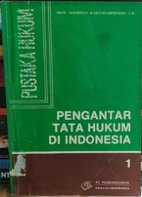 Pengantar tata hukum di indonesia