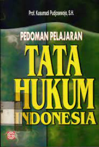 pedoman pelajaran Tata hukum indonesia