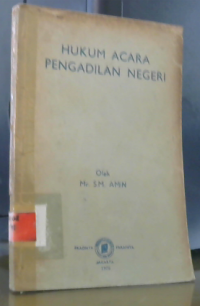 Hukum Acara Pengadilan Negeri