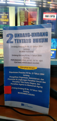 2 undang -undang tentang hukum