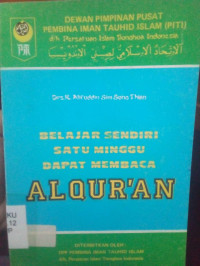 Belajar Sendiri Satu Minggu Dapat Membaca Al Qur'an