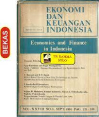 Ekonomi Dan Keuangan Indonesia = Economics And Finance In Indonesia