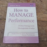 How to MANAGE Performance