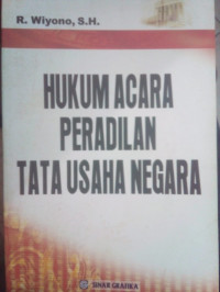 Hukum Acara Peradilan Tata Usaha Negara