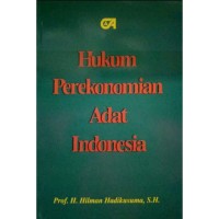 Hukum Perekonomian Adat Indonesia