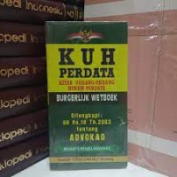 KUHP Kitab Undang-Undang Hukum Perdata