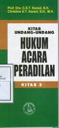 Kitab Undang-Undang Hukum Acara Peradilan Kitab 2