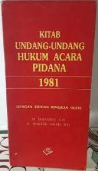 Kitab Undang-Undang Hukum Acara Pidana 1981