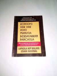 Konsepsi Hak Hak Asasi Manusia Berdasarkan Pancasila