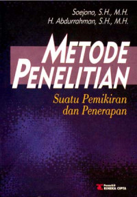 Metode Penelitian Suatu Pemikiran dan Penerapan