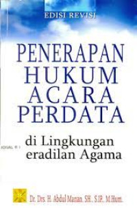 Penerapan Hukum Acara Perdata di Lingkungan Peradilan Agama