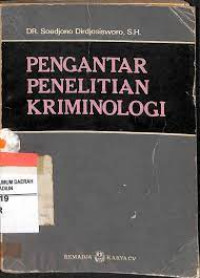 Pengantar Penelitain Krimionologi