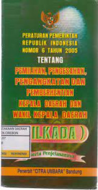 Peraturan Pemerintah Republik Indonesia Nomor 6 Tahun 2005