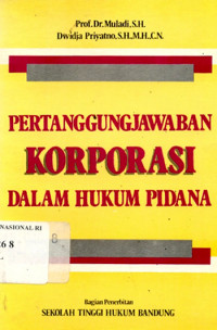 Pertanggungjawaban korporasi dalam hukum pidana