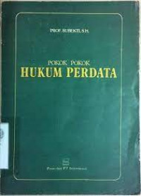 Pokok-Pokok Hukum Perdata