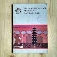 Pola Pemukiman Pedesaan Daerah Bali