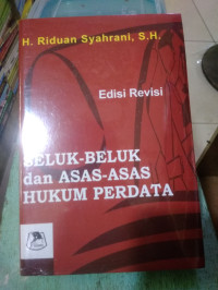 Seluk-Beluk dan Asas-Asas Hukum Perdata