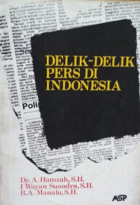 Delik-Delik Pers di Indonesia