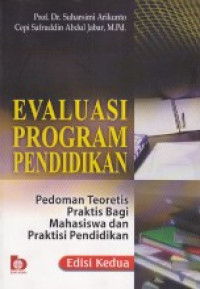 EVALUASI PROGRAM PENDIDIKAN Edisi : 2