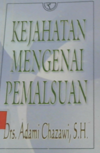 kejahatan mengenai pemalsuan