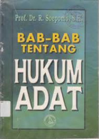 Bab -bab tentangan hukum adat