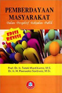 Image of Pemberdayaan Masyarakat dalam perspektif kebijakan publik