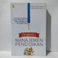 Pengantar Manajemen Pendidikan