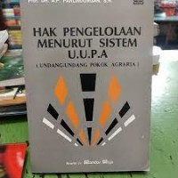 Hak pengelolaan menurut uu.p.a ( undang-undang pokok agraria