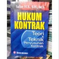 Hukum kontrak  teori& teknik penyusunan kontrak