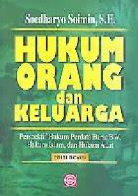 Hukum Orang Dan Keluarga Buku 1 :Burgeryk Wetboek