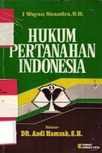 Hukum pertanahan indonesia