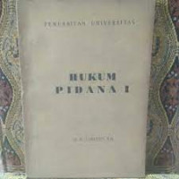 Hukum pidana 1