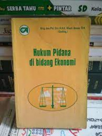 Hukum pidana di bidang  ekonomi