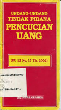 Undang-undang tindak pidana pencuclan uang