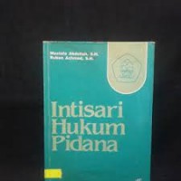 Inti sari hukum pidana