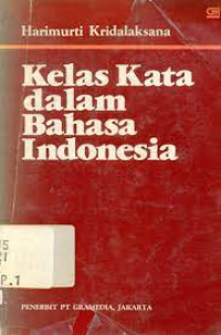 KELAS KATA DALAM BAHASA INDONESIA