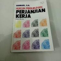 Hukum perburuhan  perjanjian kerja