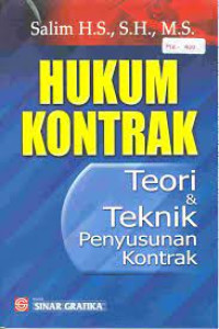 Hukum kontrak(teori dan teknik penyusunan kontrak)