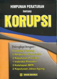 himpunan peraturan tentang korupsi