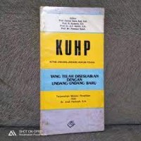 Kuhp kitab undang-undang hukum pidana