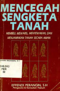 Mencegah sengketa  tanah