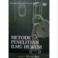 Metode penelitian ilmu hukum