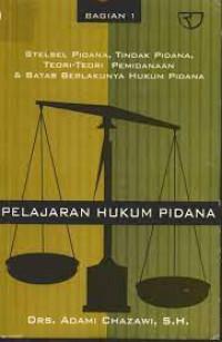 Pelajaran hukum pidana bagian 3