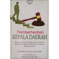 Pemberhentian kepala daerah