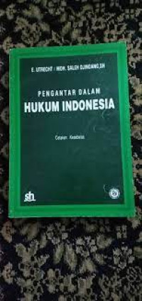 Pengantar dalam hukum indonesia  cetakan kesebelas