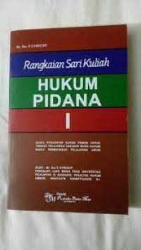 Rangkaian sari kuliah hukum pidana