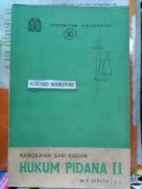 Rangkaian sari kuliah hukum pidana 11