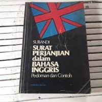 Surat perjanjian dalam bahsa inggris