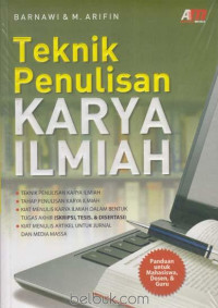 Teknik Penulisan Karya Ilmiah