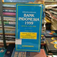 undang-undang bank indonesia 1999 ( uu Ri no 23 1999)